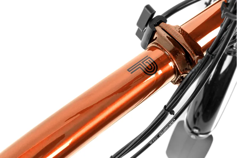 Brompton Electric P Line Urban Folding Bike 2024 in Flame Lacquer-7